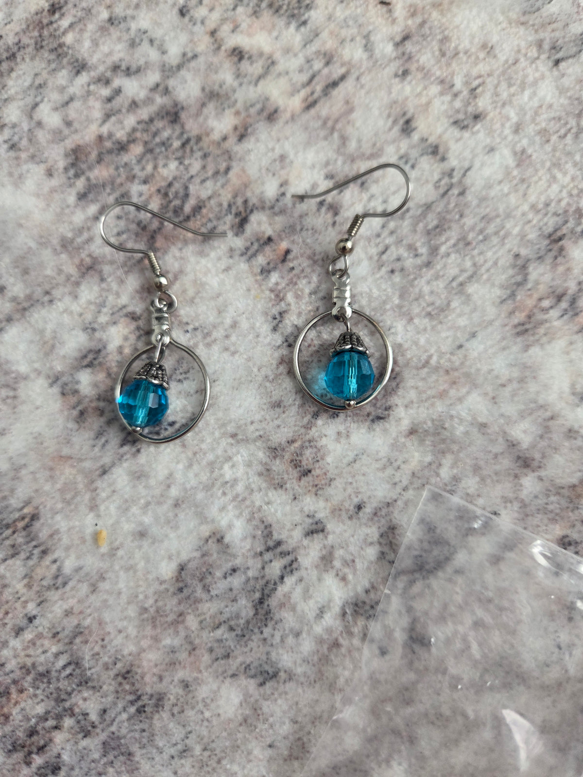 Teardrop style earrings