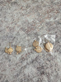 Beige shell earrings