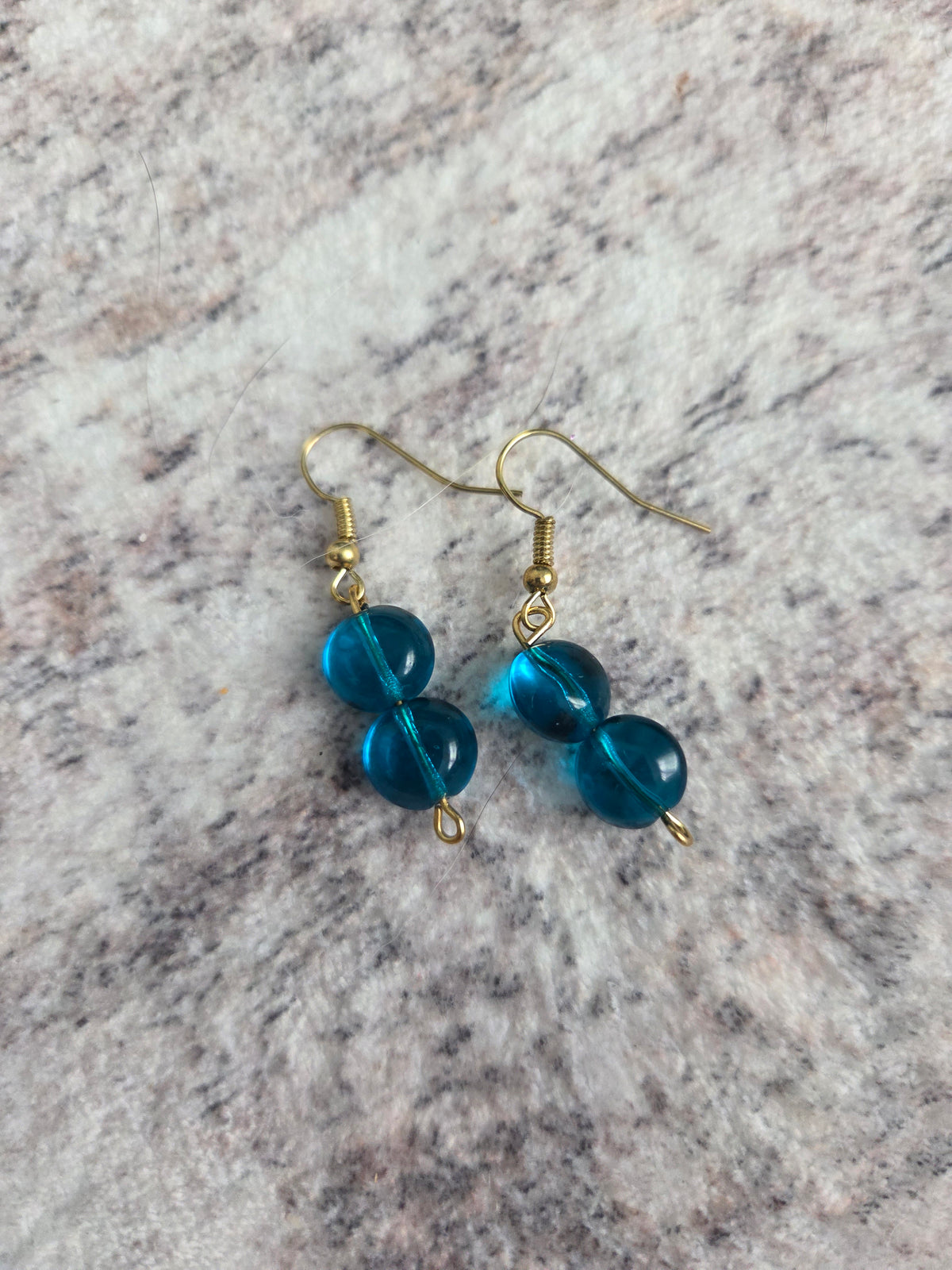 Circular beaded earrings