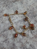 Gold beaded bracelet