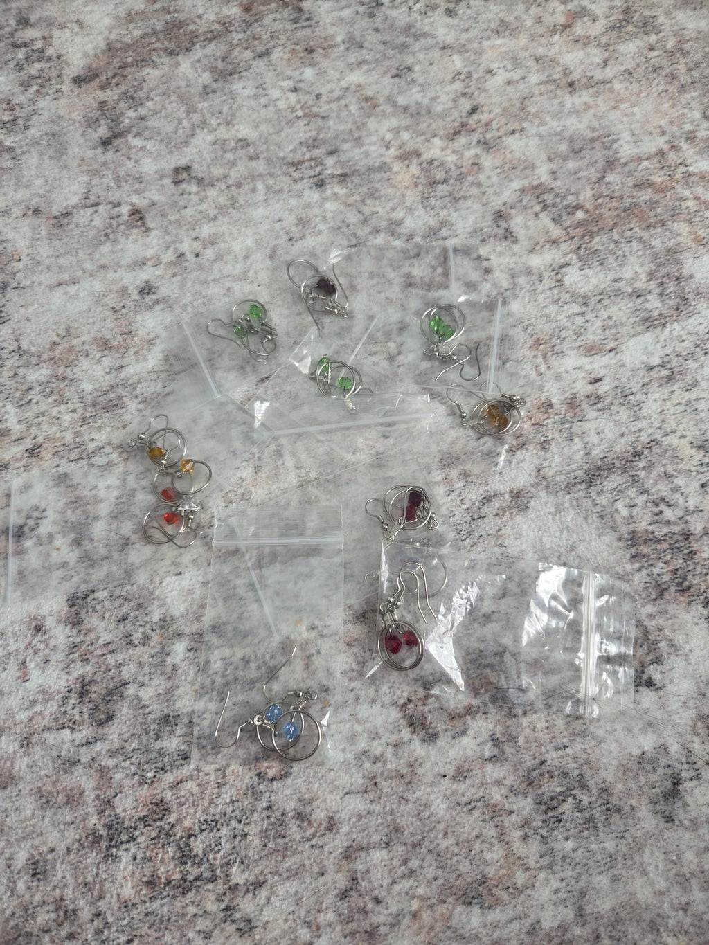 Birthstone inspired beaded earrings