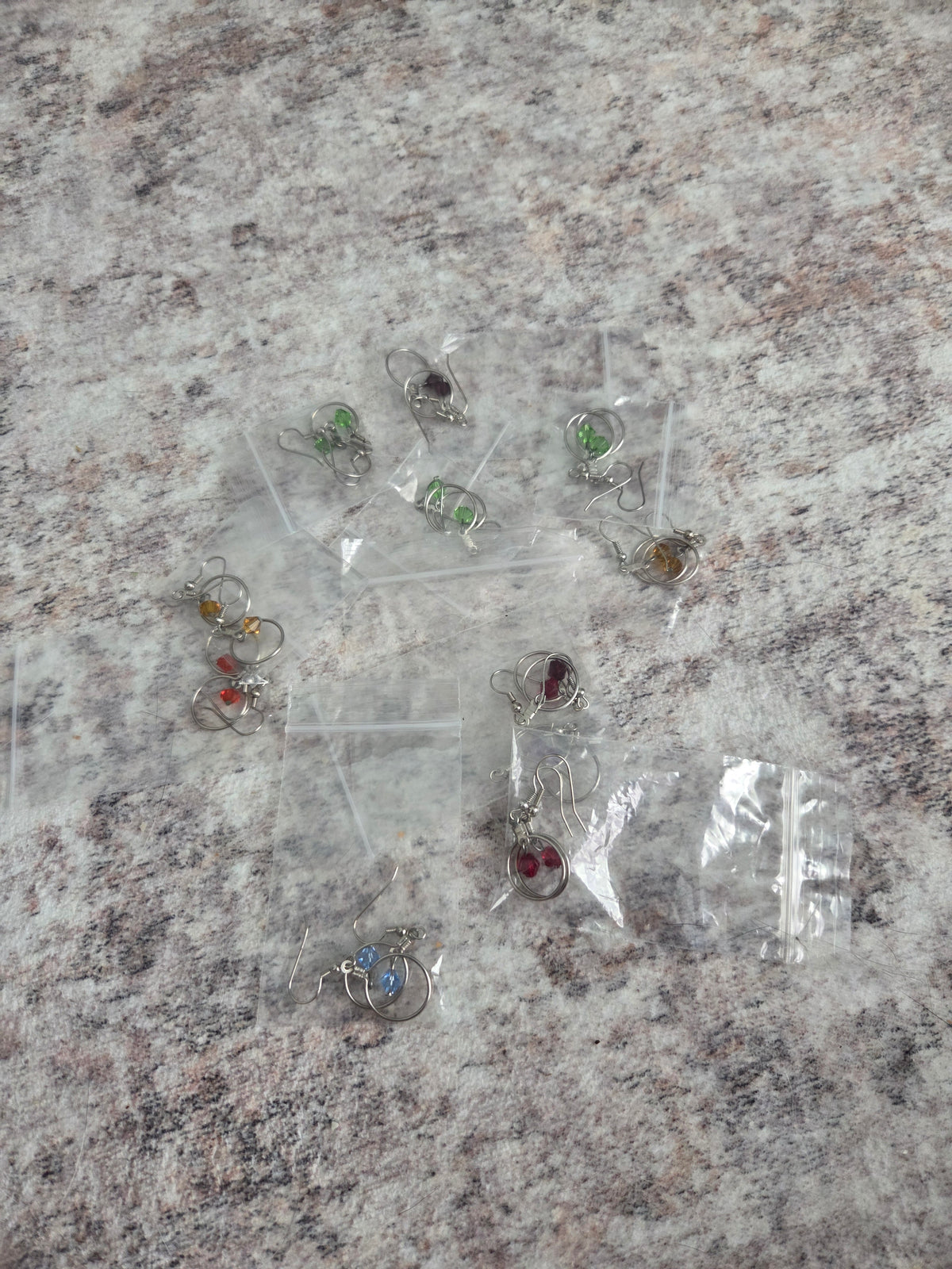 Birthstone inspired beaded earrings