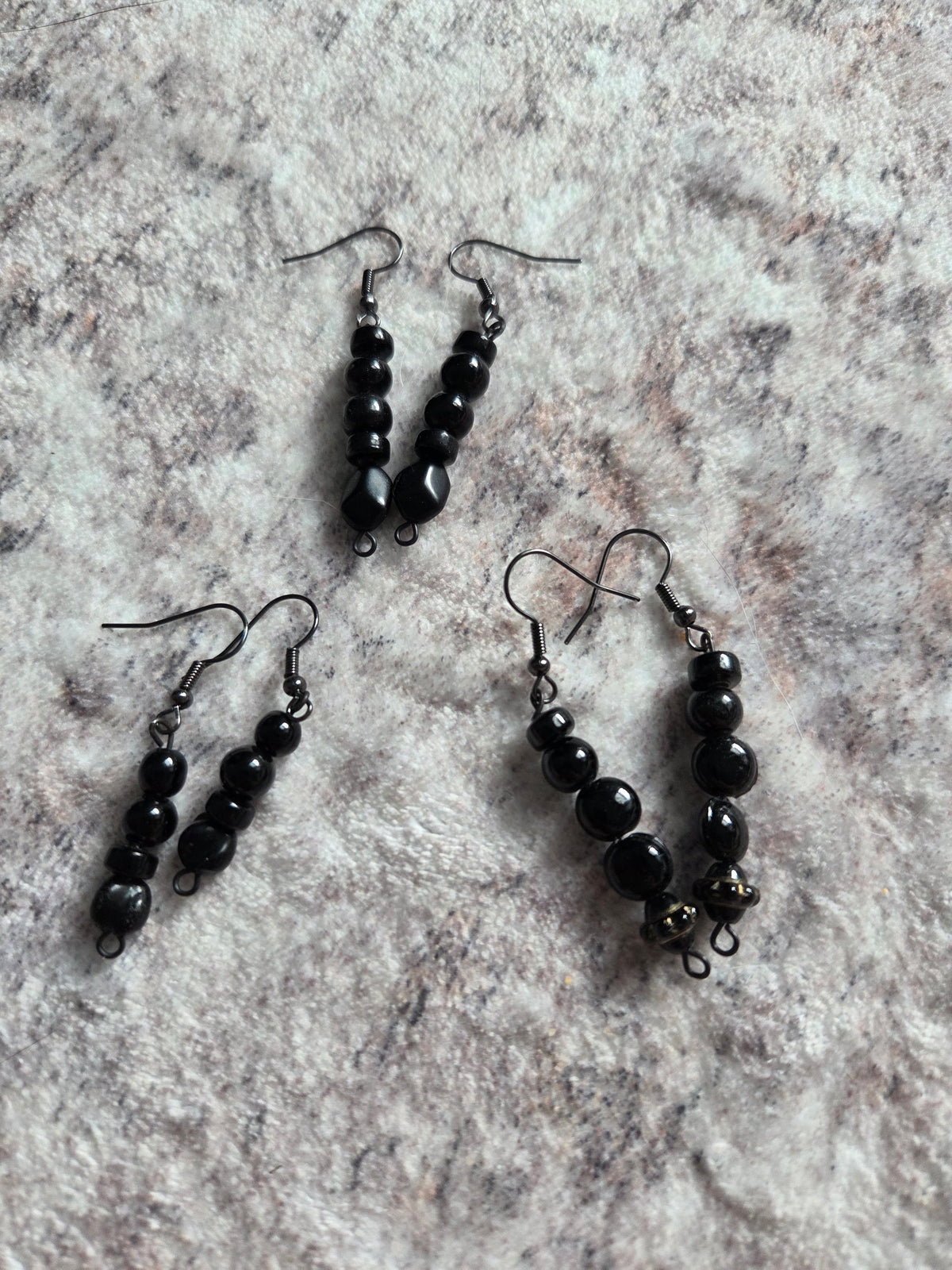 Spherical beaded earrings