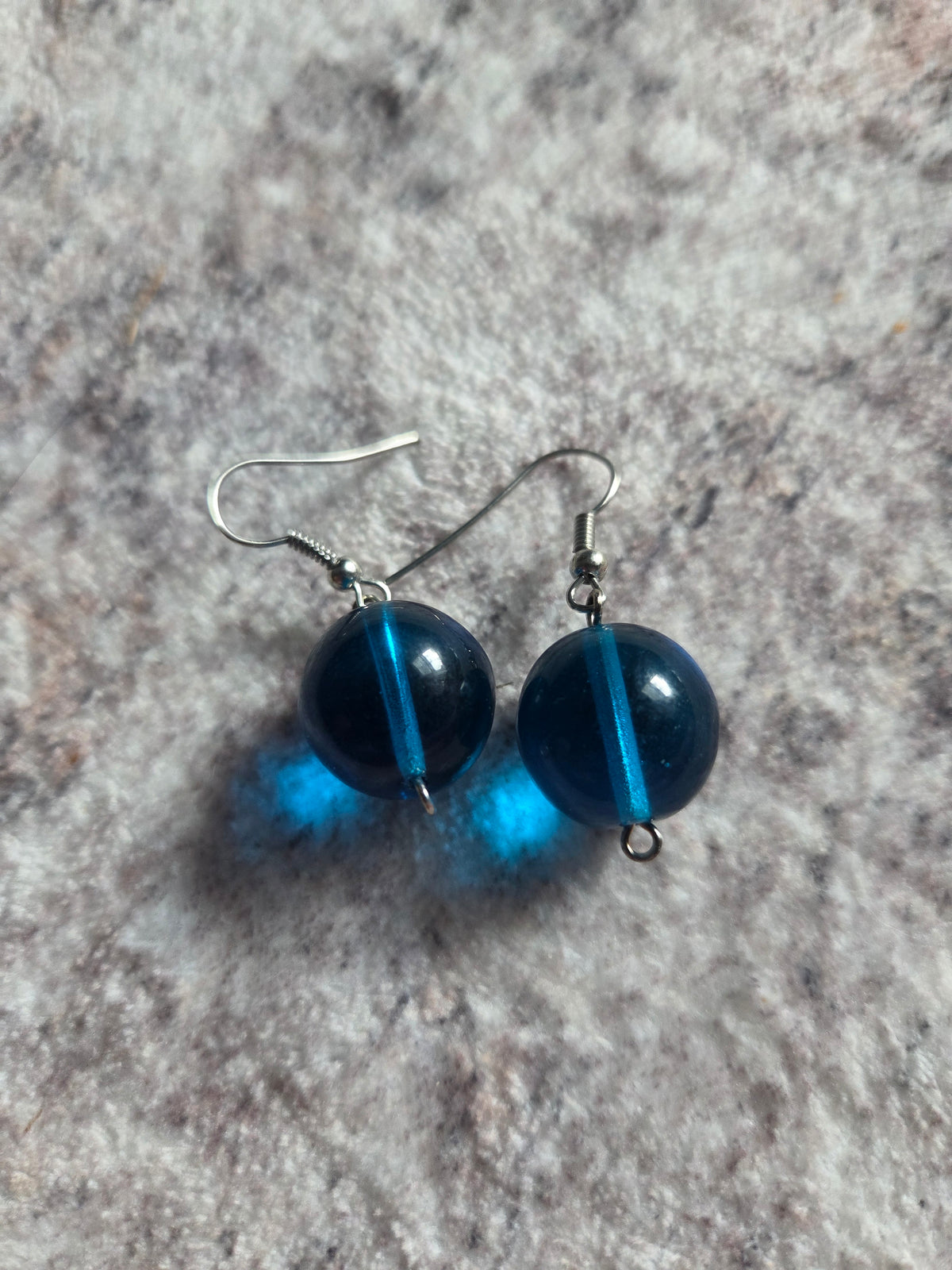 Spherical beaded earrings