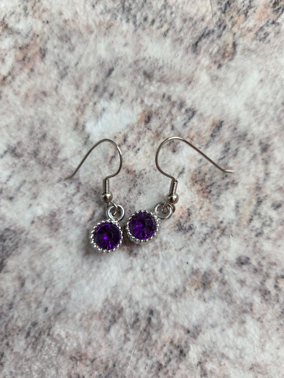 Birthstone inspired rhinestone earrings