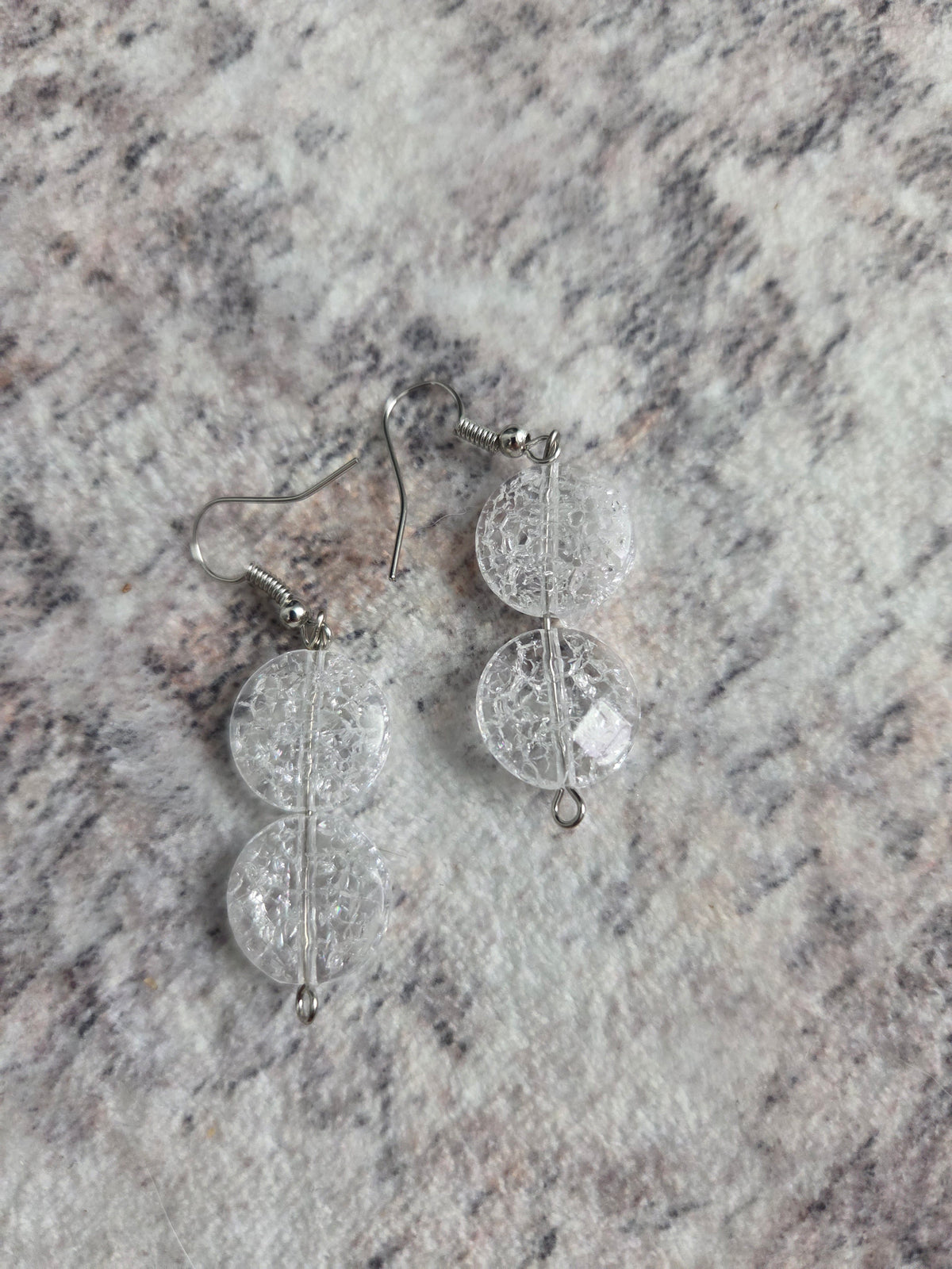 Circular beaded earrings