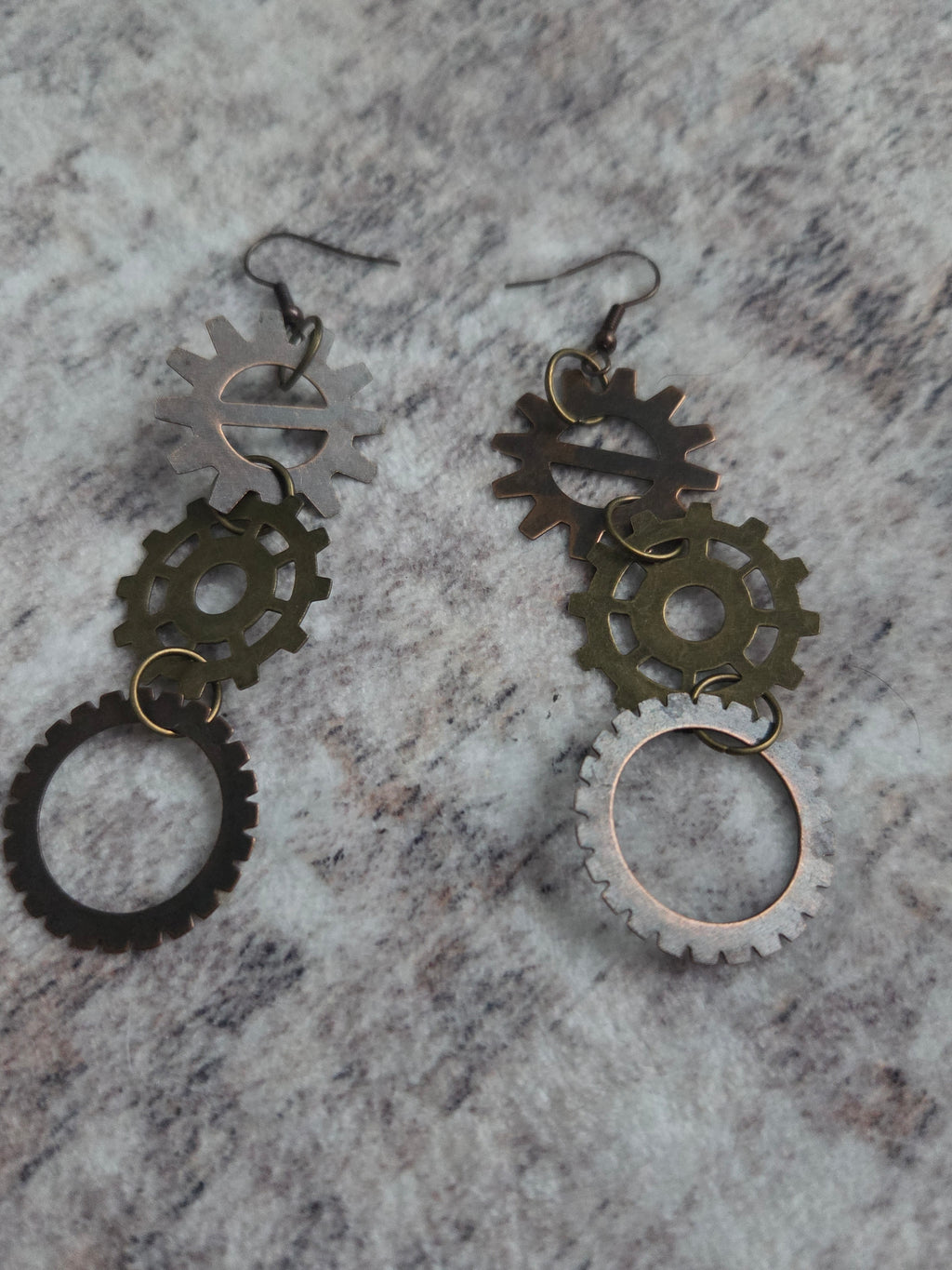 Gear earrings