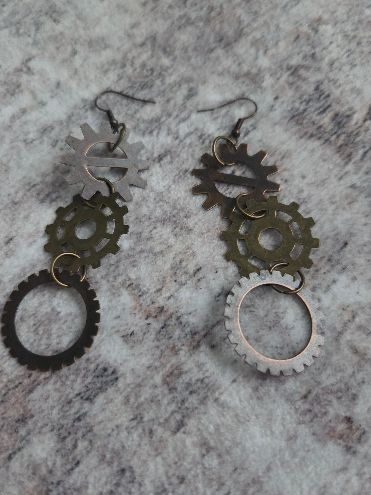Gear earrings