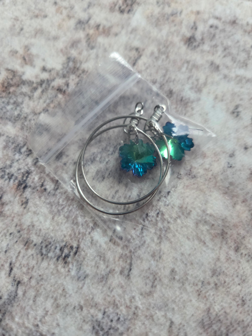Flower prism earrings
