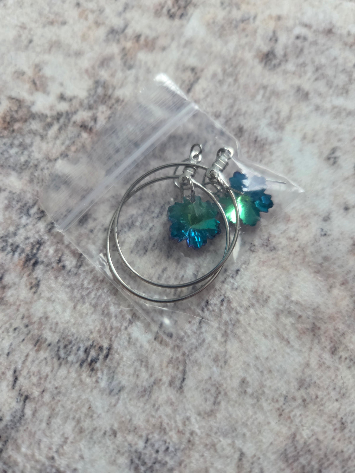 Flower prism earrings