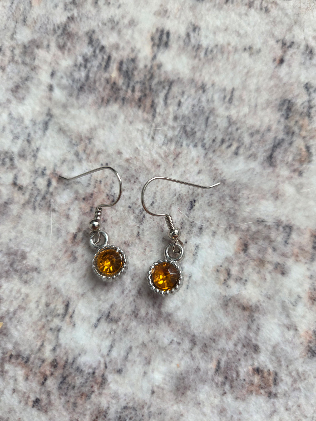 Birthstone inspired rhinestone earrings