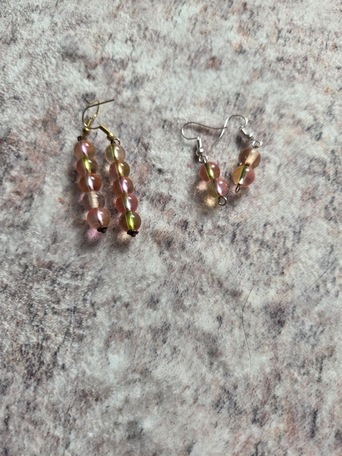 Spherical beaded earrings