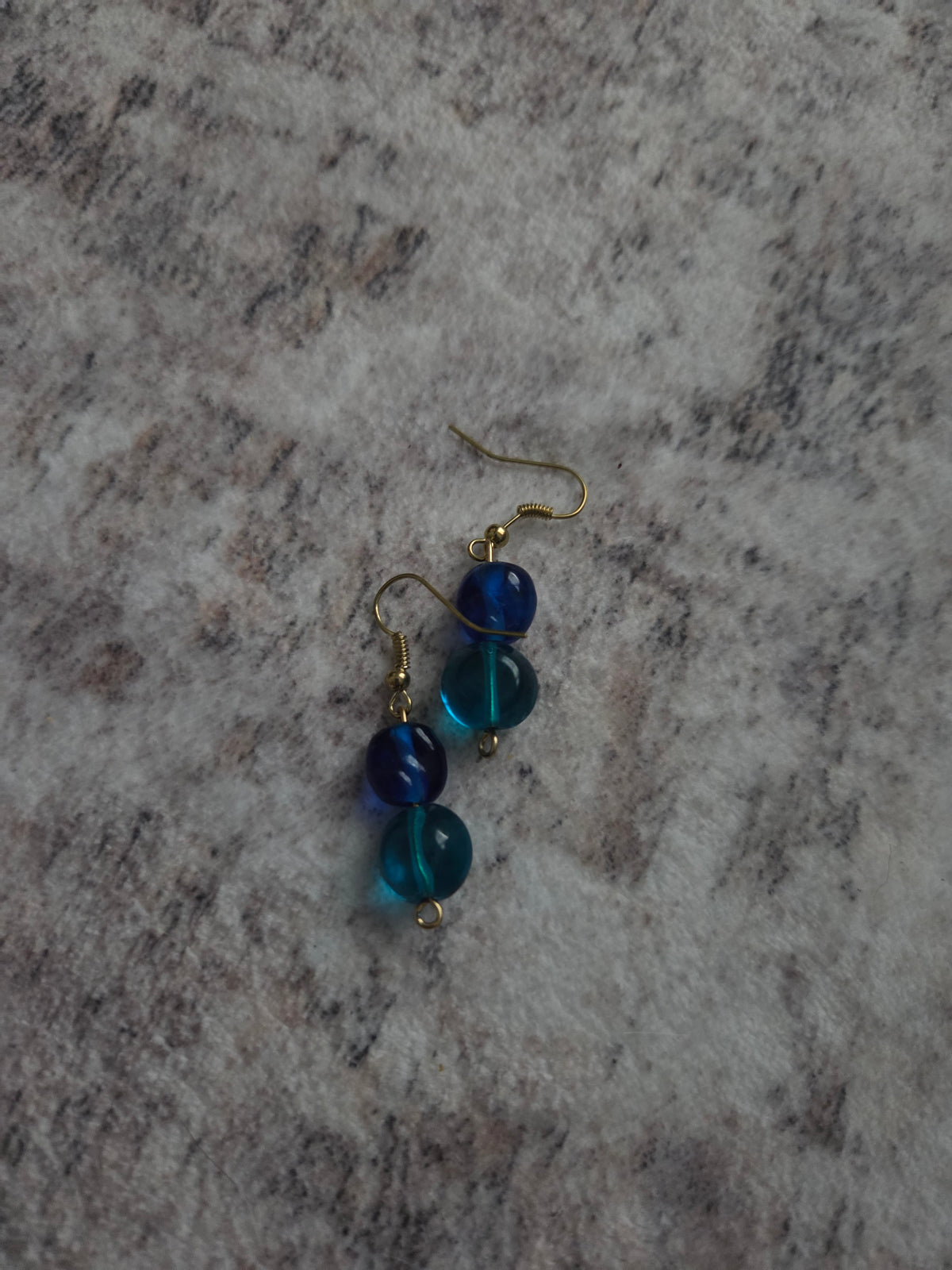 Circular beaded earrings