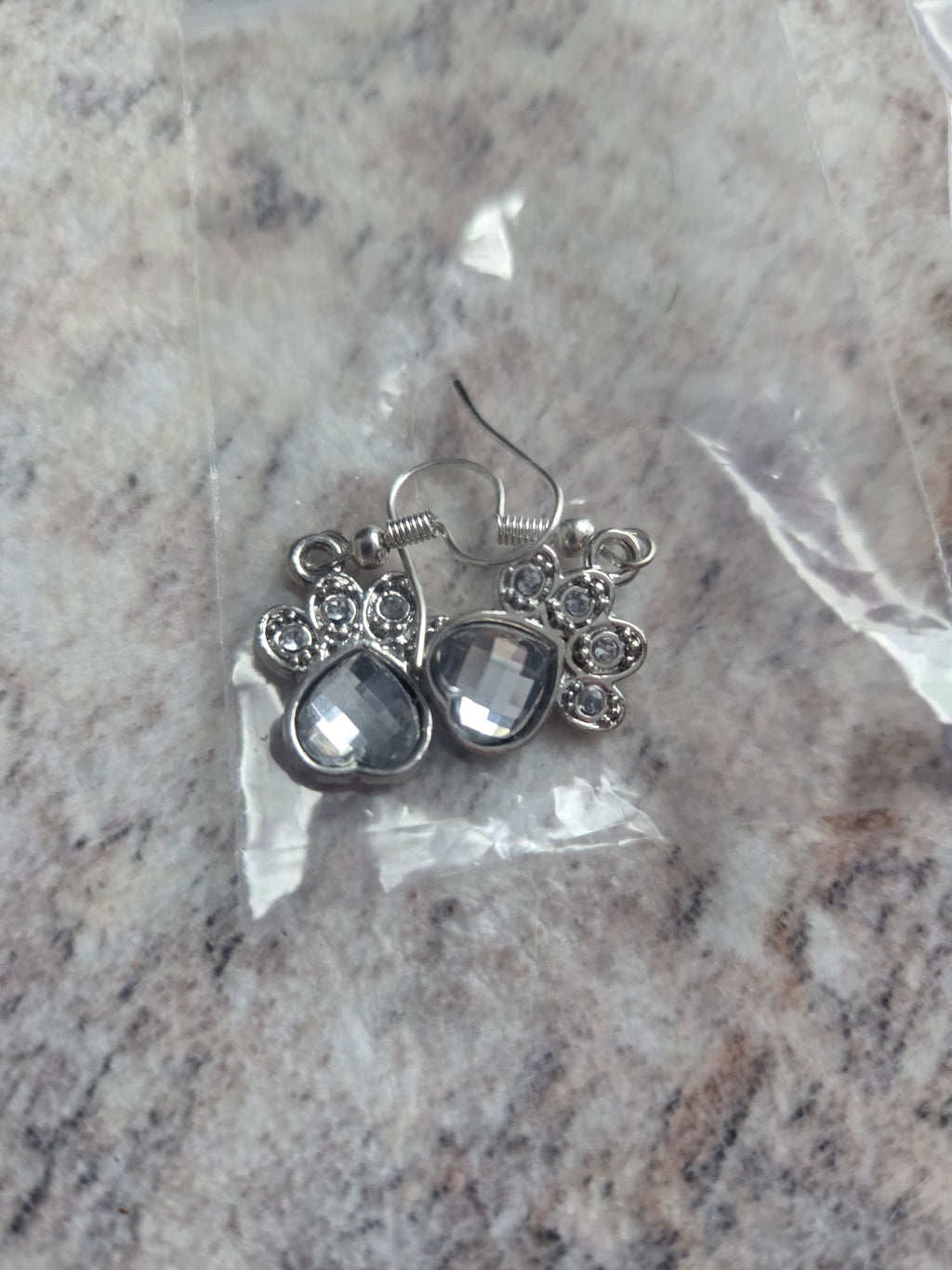 Paw print earrings