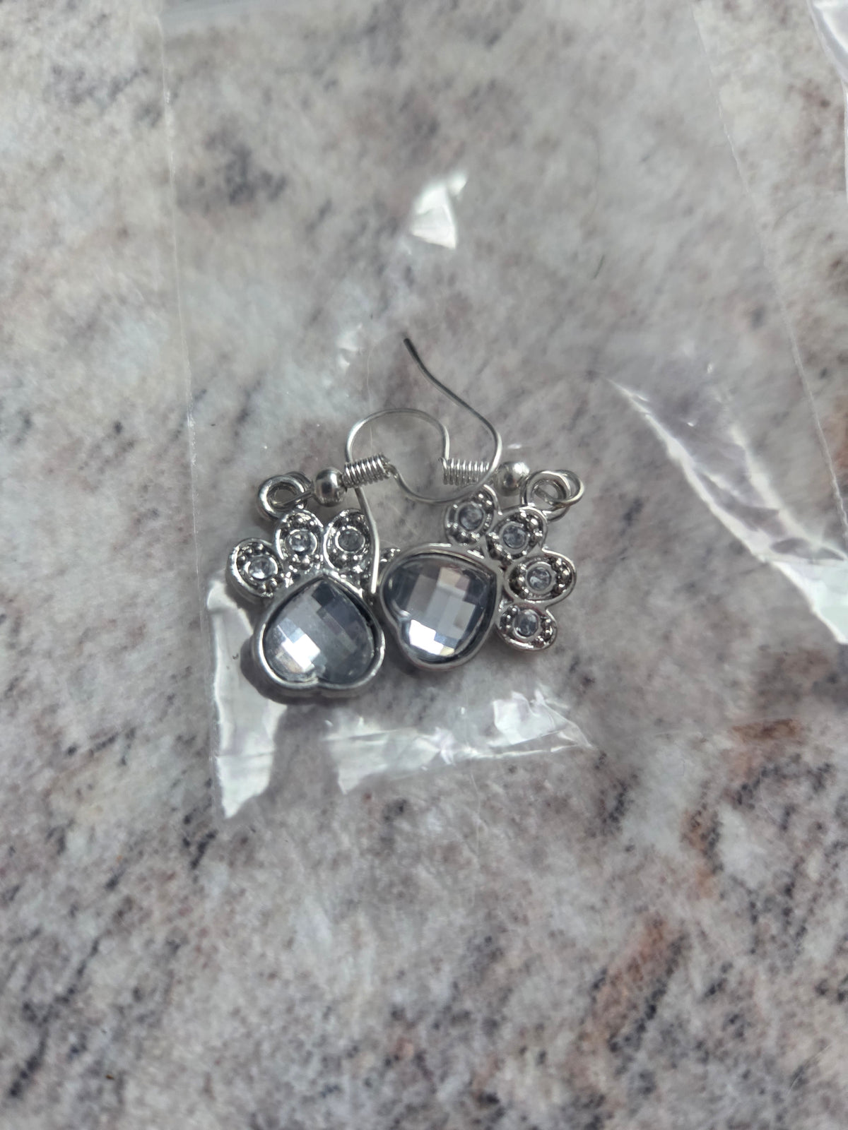 Paw print earrings