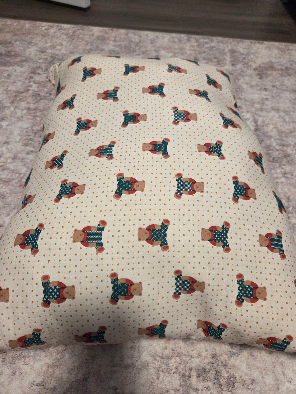 Holiday bear throw pillow