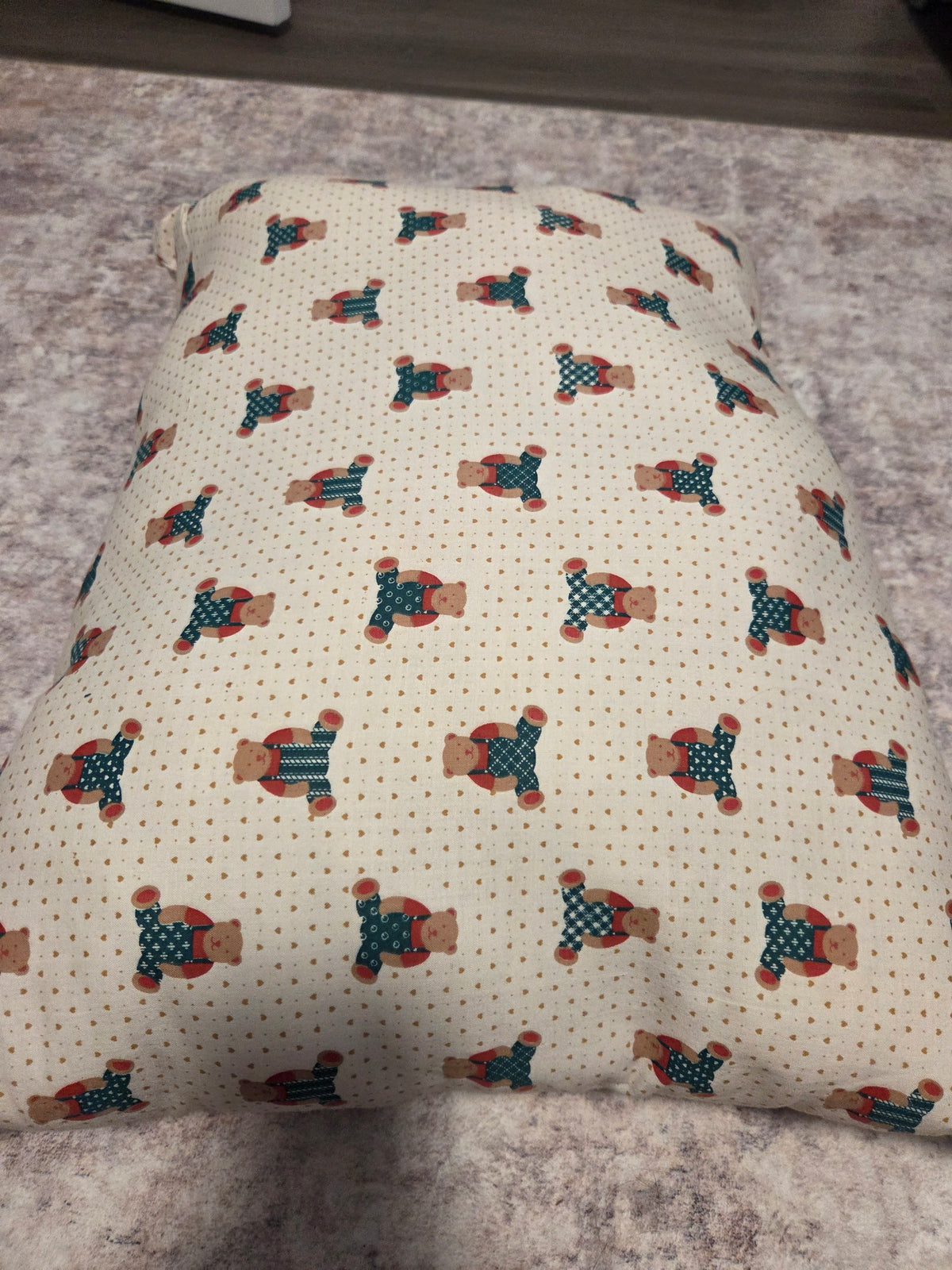 Holiday bear throw pillow