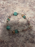 Green beaded bracelet