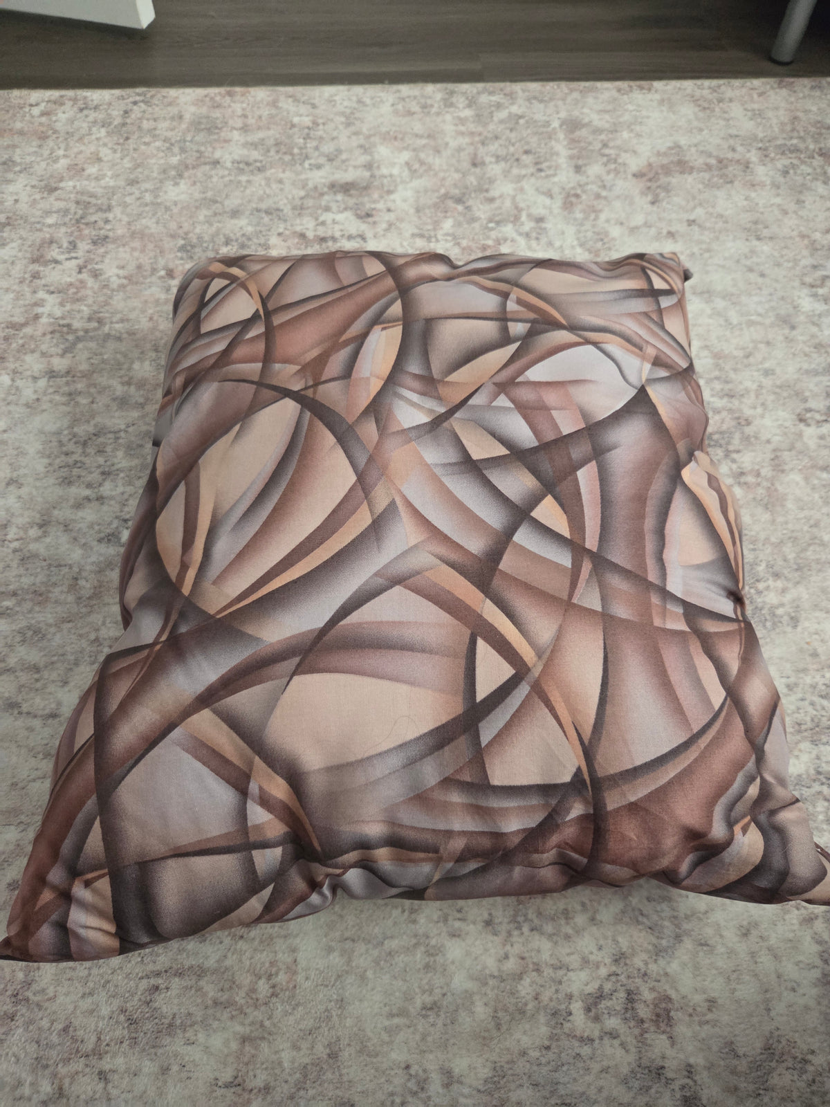 Brown throw pillow