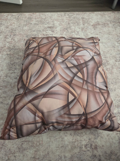 Brown throw pillow