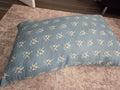 Blue floral lounge pillow