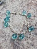Silver chain anklet