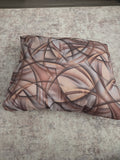 Brown throw pillow