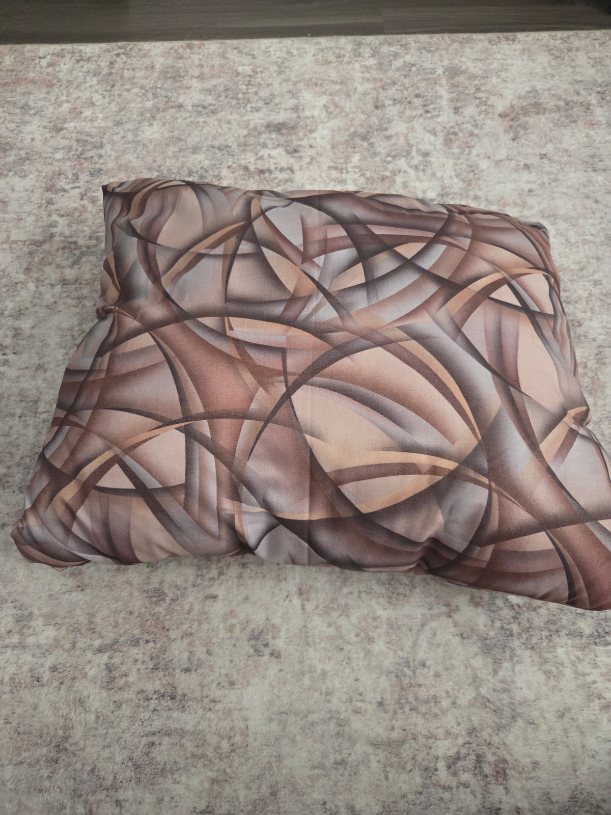 Brown throw pillow