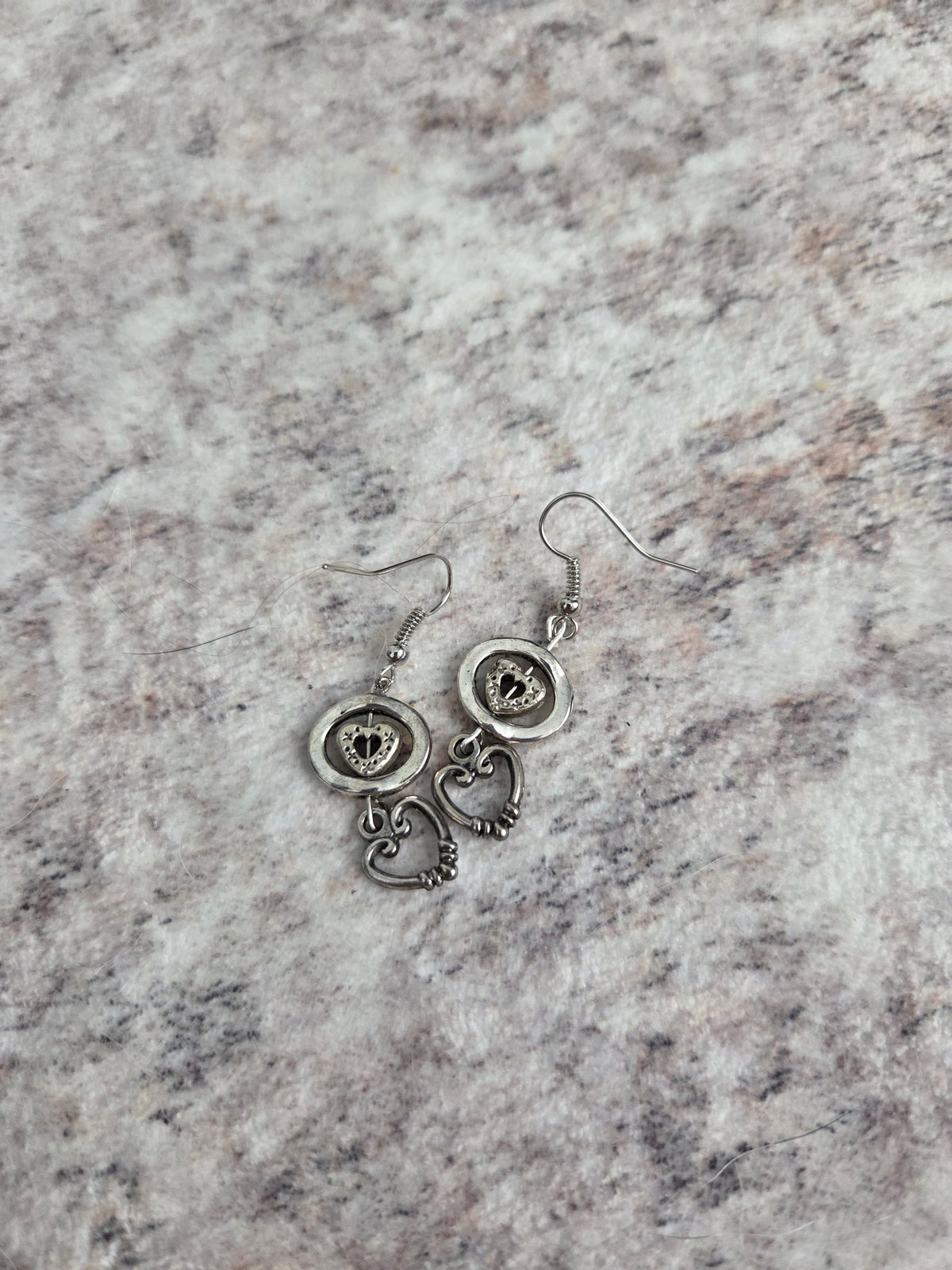 Charm style earrings