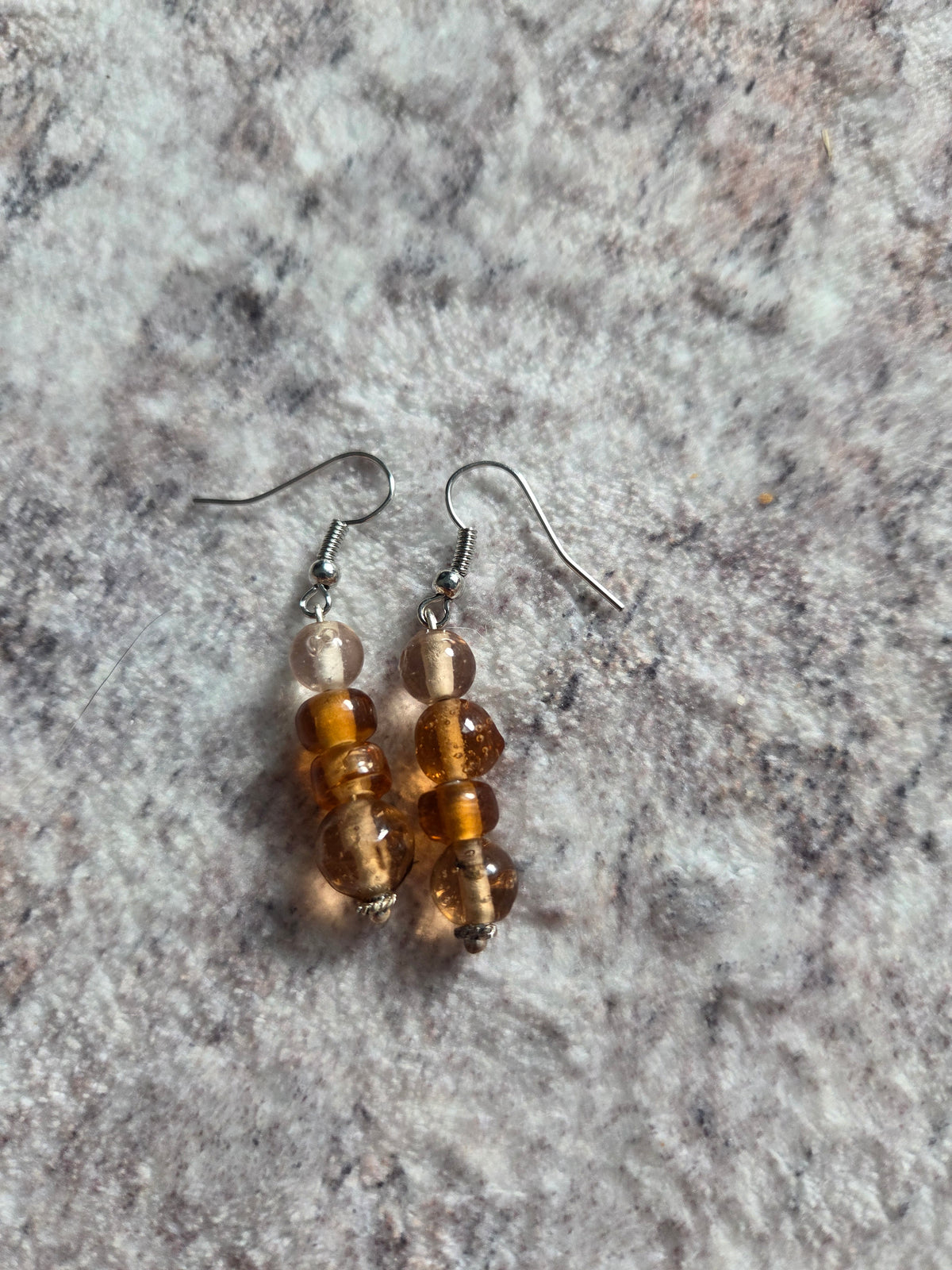 Spherical beaded earrings