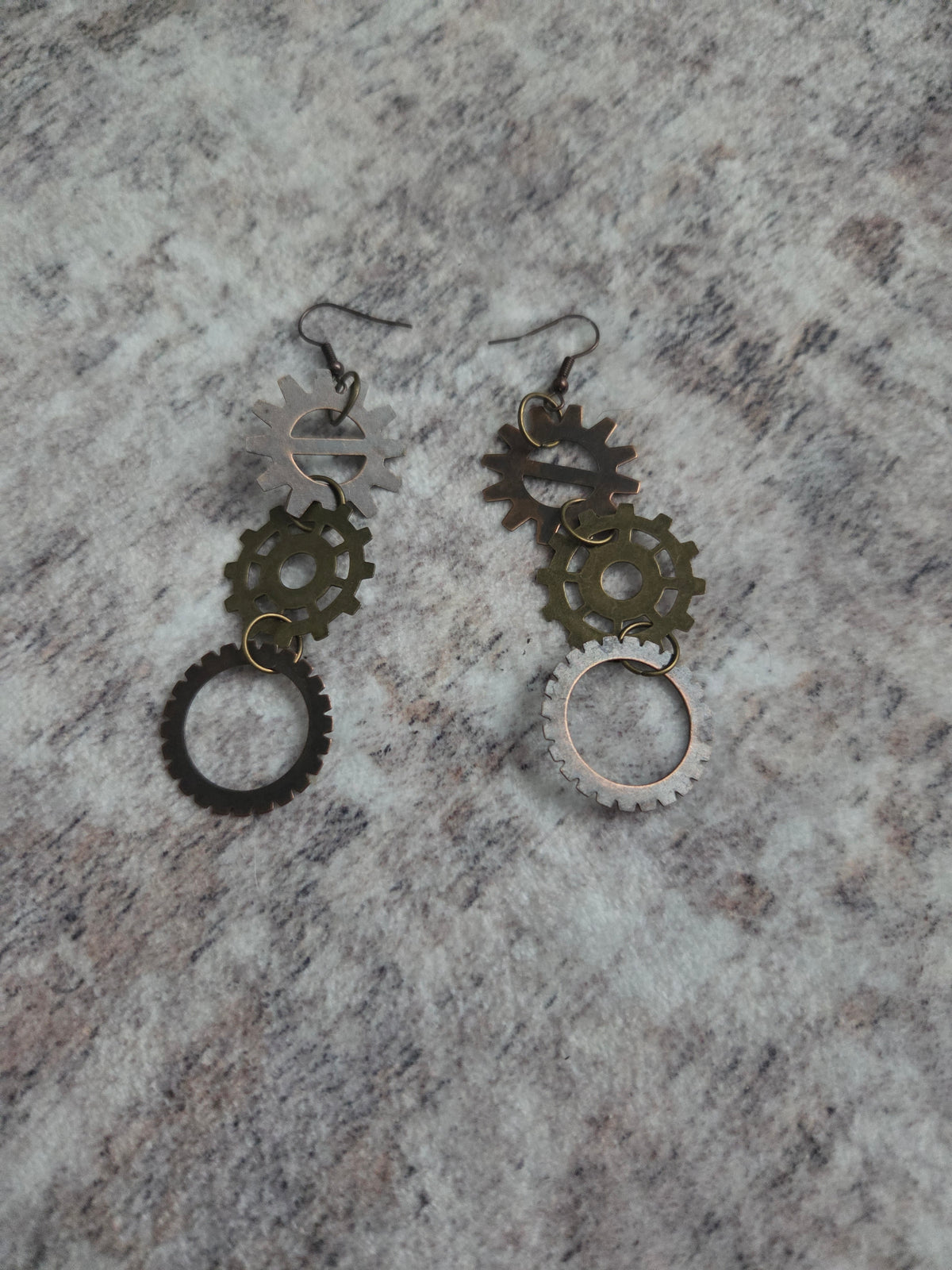 Gear earrings