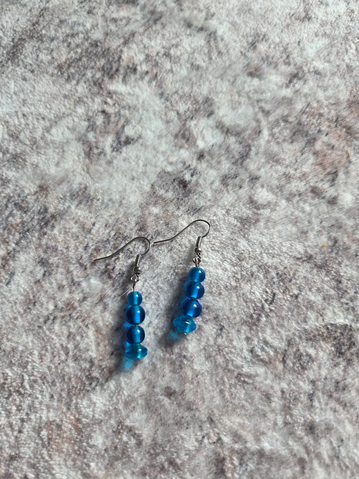 Spherical beaded earrings