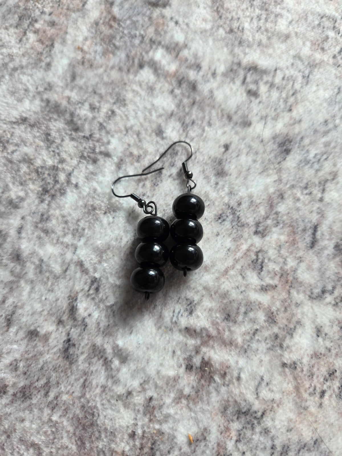 Spherical beaded earrings