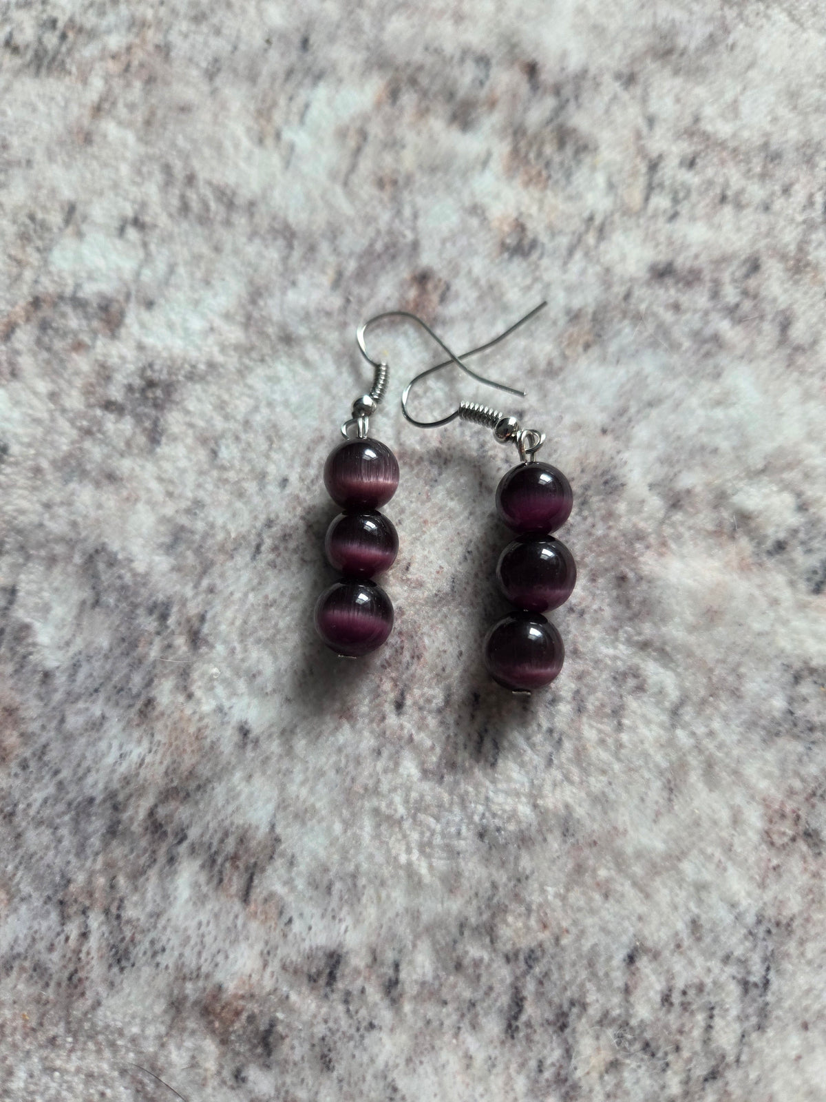 Spherical beaded earrings
