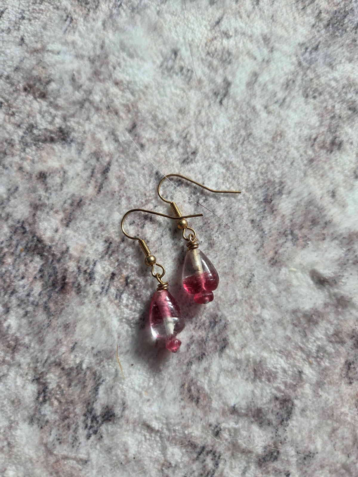 Triangle beaded earrings