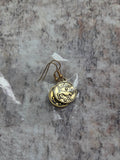 Golden Ares horoscope earrings