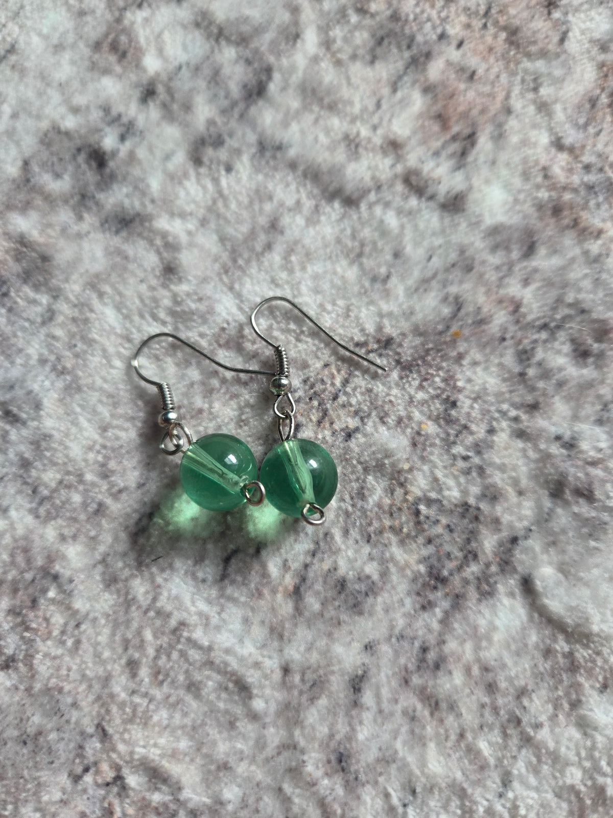 Spherical beaded earrings