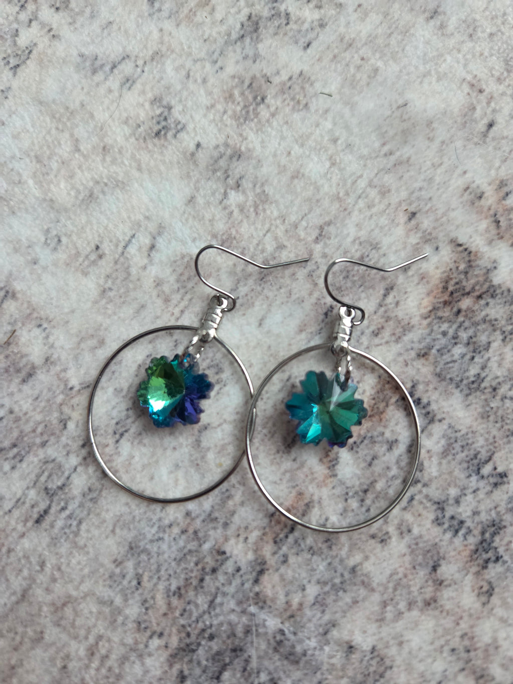 Flower prism earrings