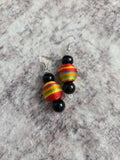 Thread wrapped earrings