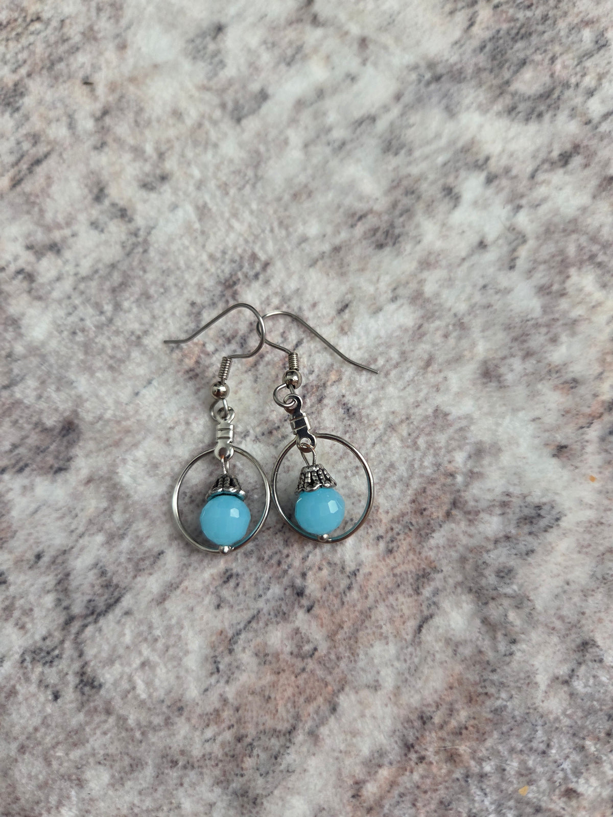 Teardrop style earrings