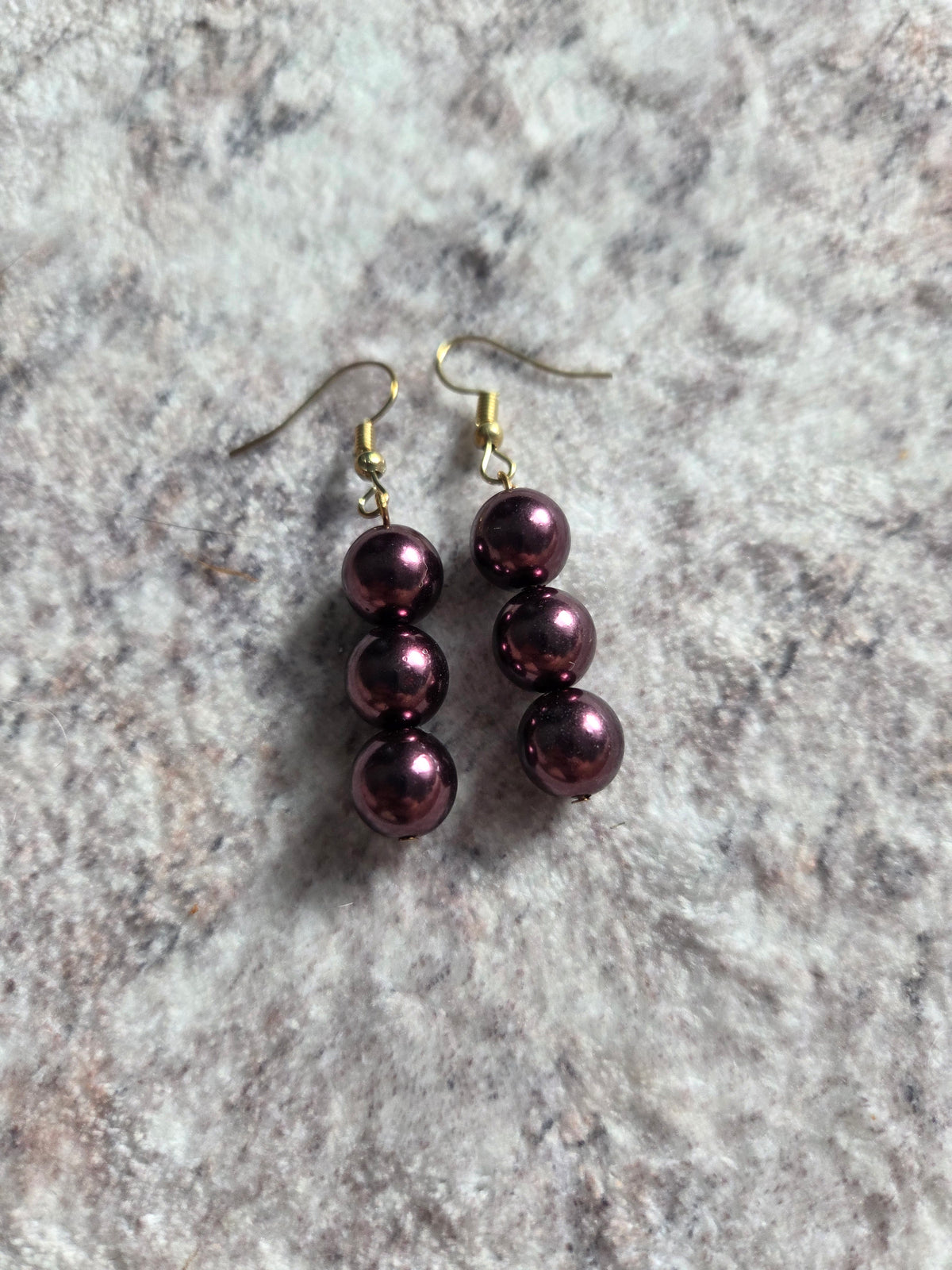 Spherical beaded earrings