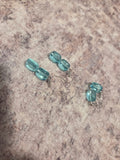 Funky shaped beaded earrings